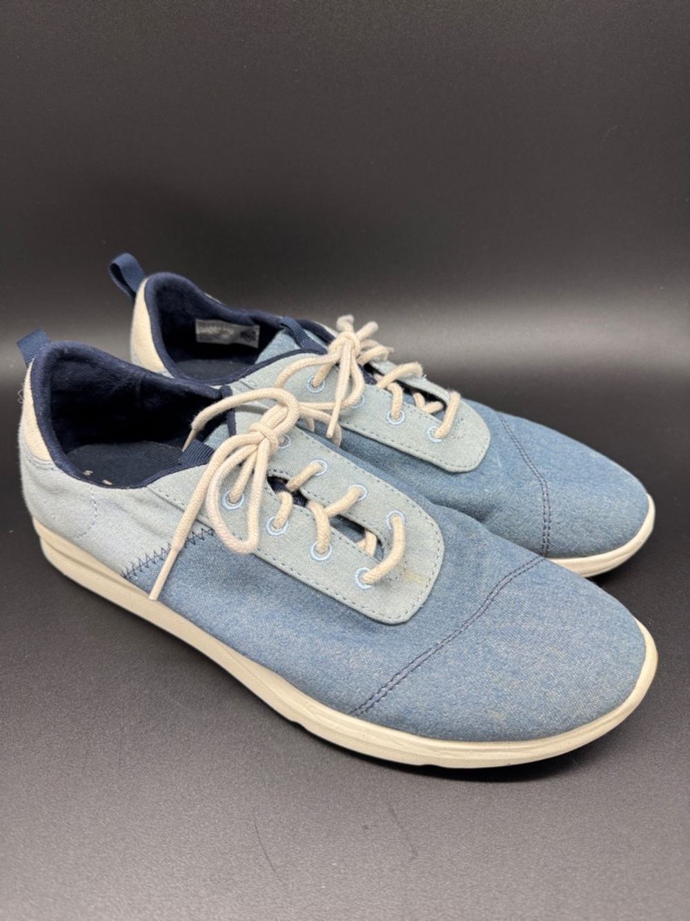 Toms Women’s Light Blue Canvas Colorway  Sneakers Sz 10